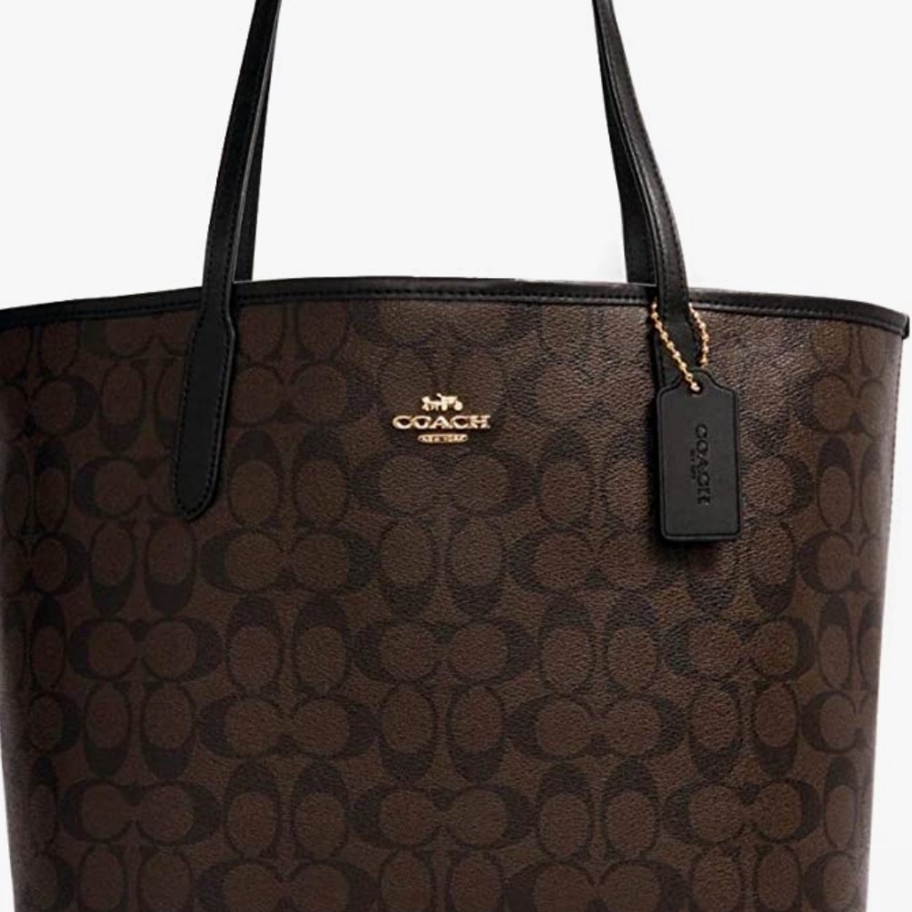 COACH WOMENS City Tote In Signature Canvas